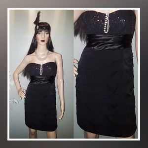 Little Black Sequined Dress by Speechless
